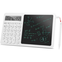 Calculator Notepad with 8 Inch LCD Writing Tablet