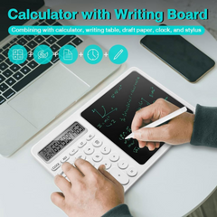 Calculator Notepad with 8 Inch LCD Writing Tablet